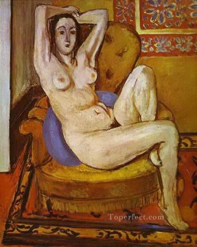 青いクッションの上のヌード 1924 年抽象フォービズム アンリ・マティス Oil Paintings